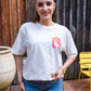 T-shirt Good Vibes blanc
