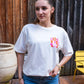 T-shirt Good Vibes blanc