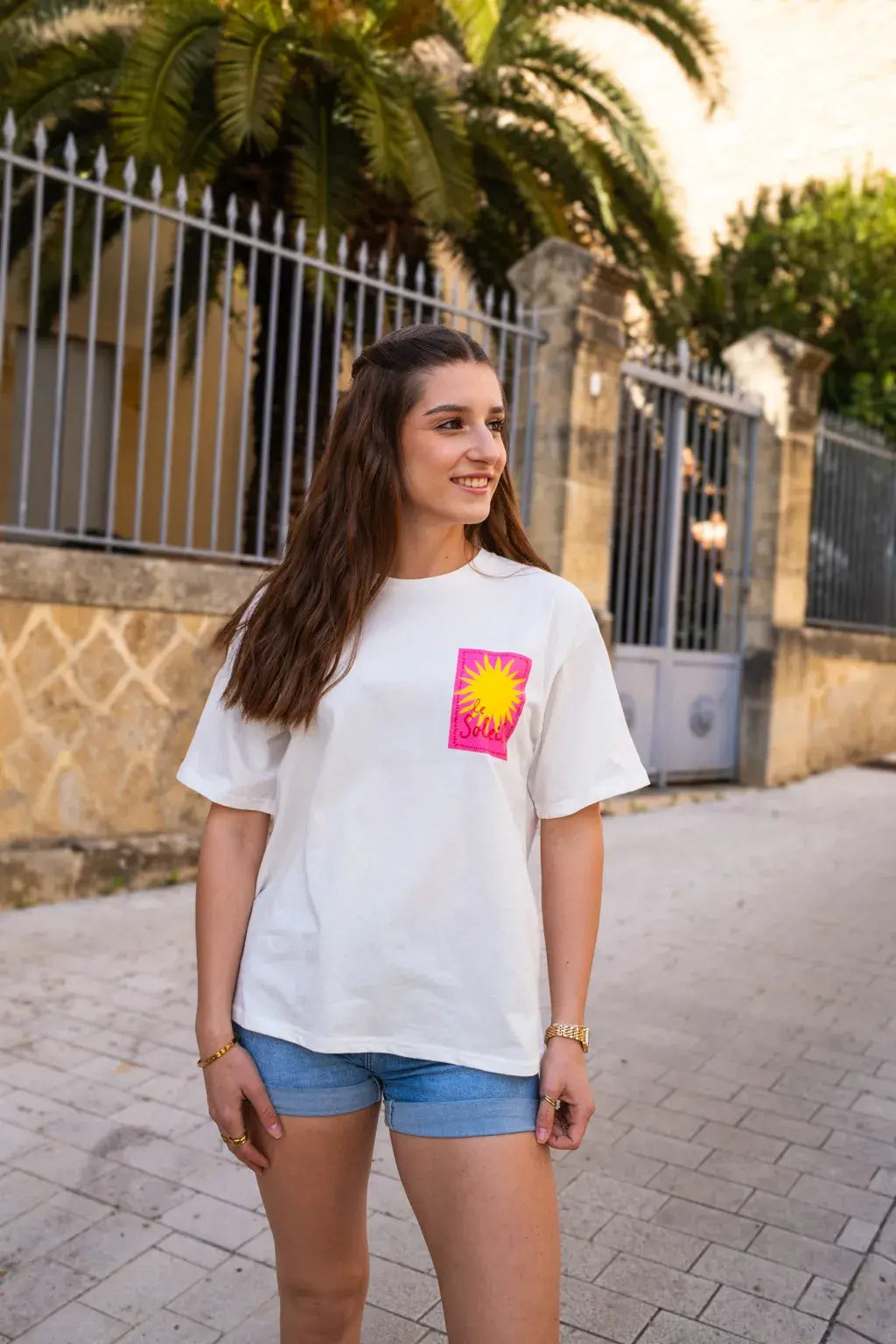T-shirt Le Soleil écru