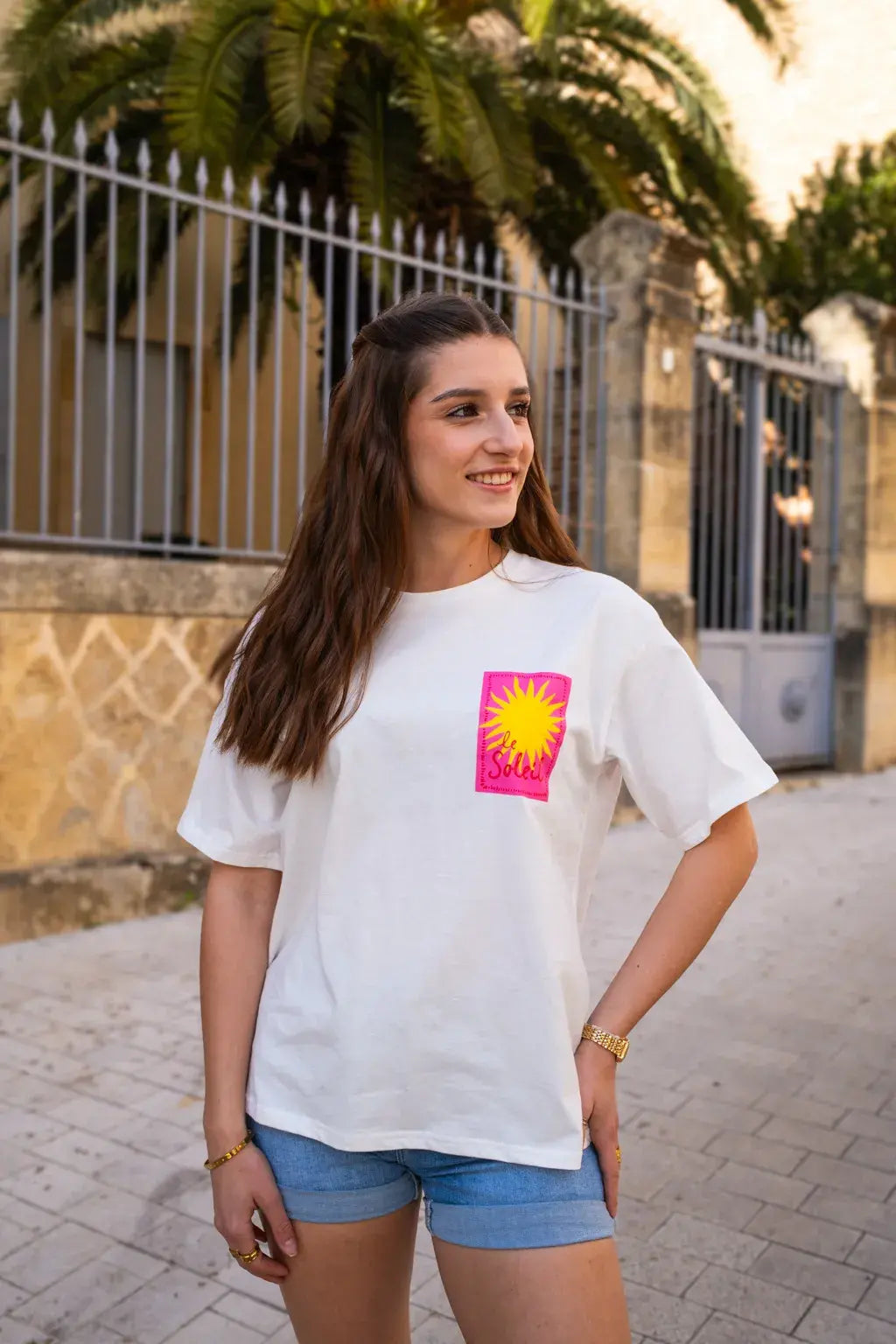 T-shirt Le Soleil écru