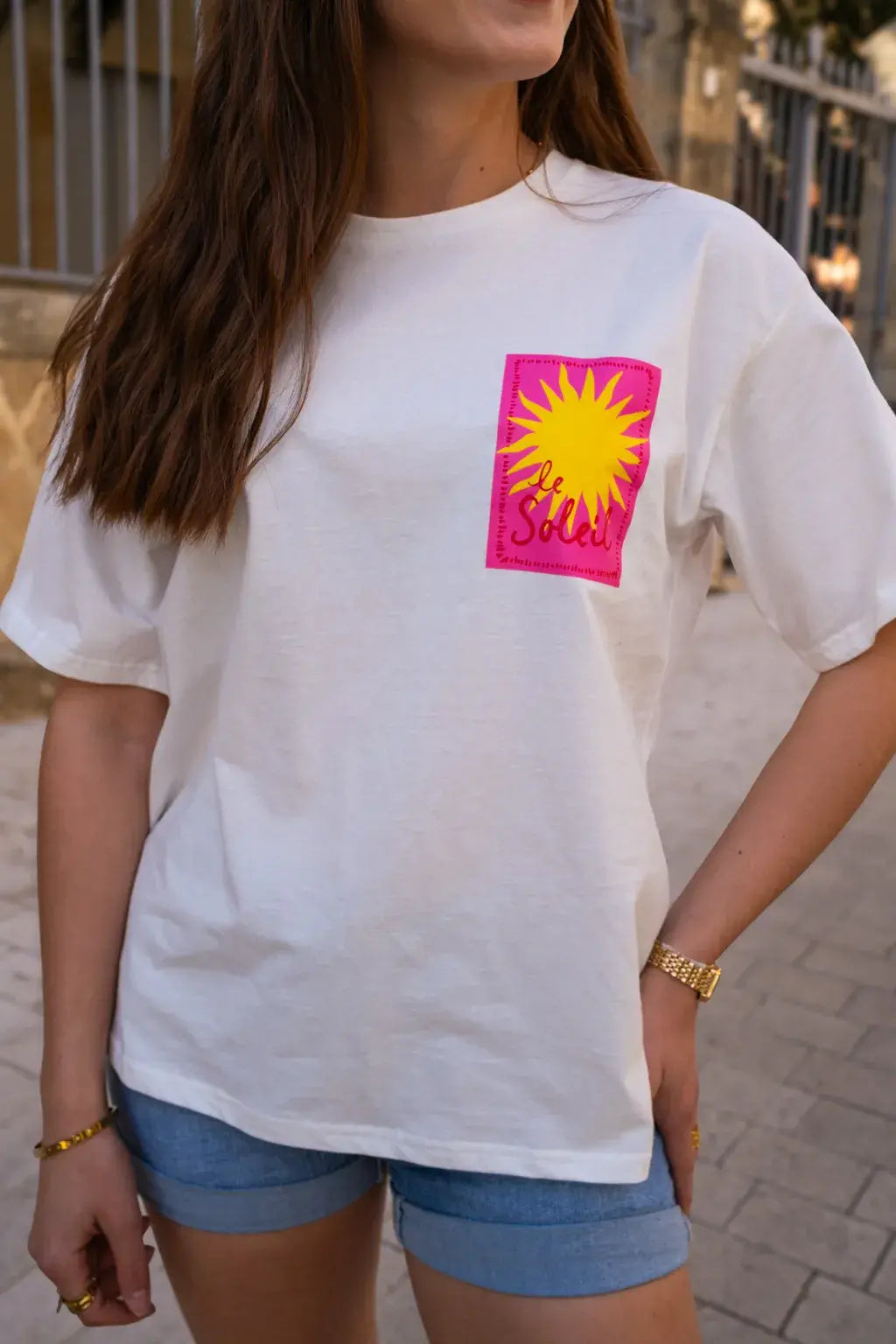 T-shirt Le Soleil écru