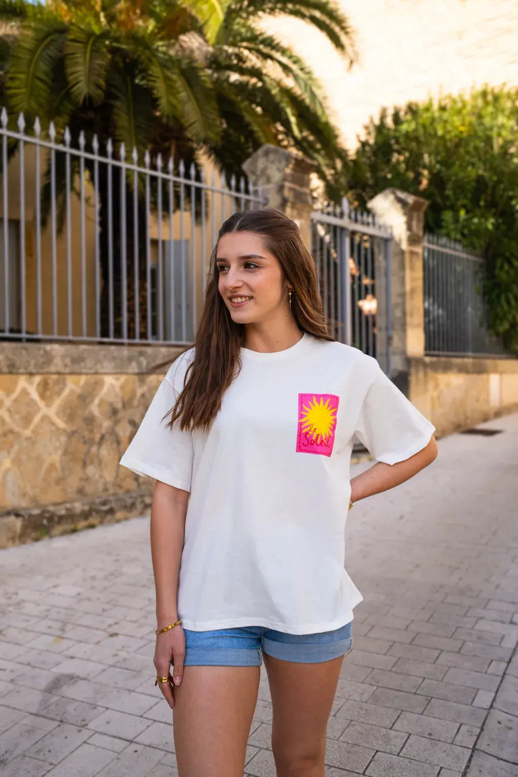 T-shirt Le Soleil écru