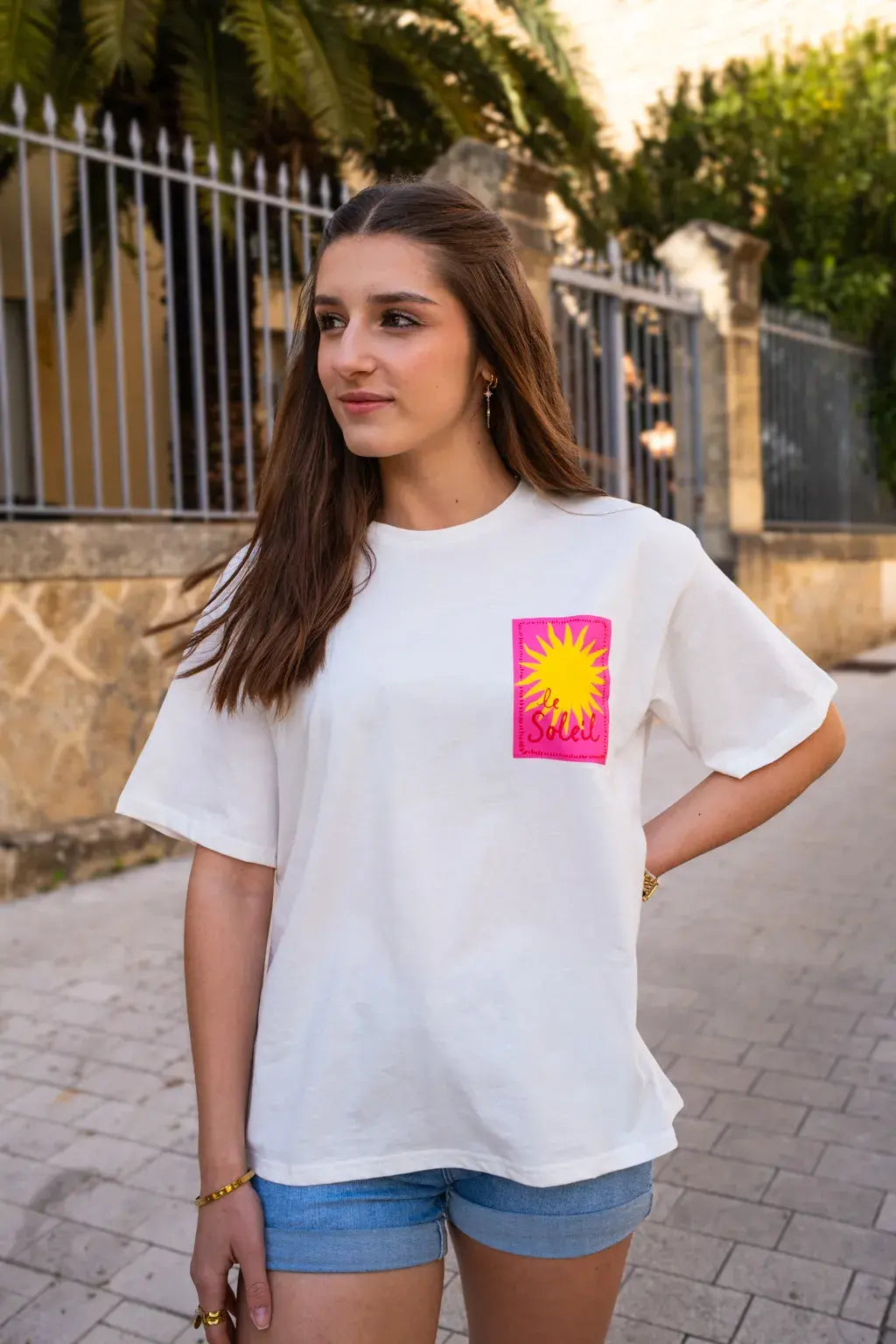 T-shirt Le Soleil écru