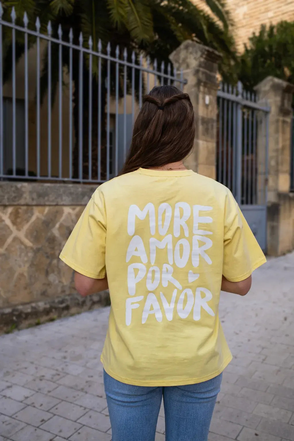 T-shirt More Amor jaune
