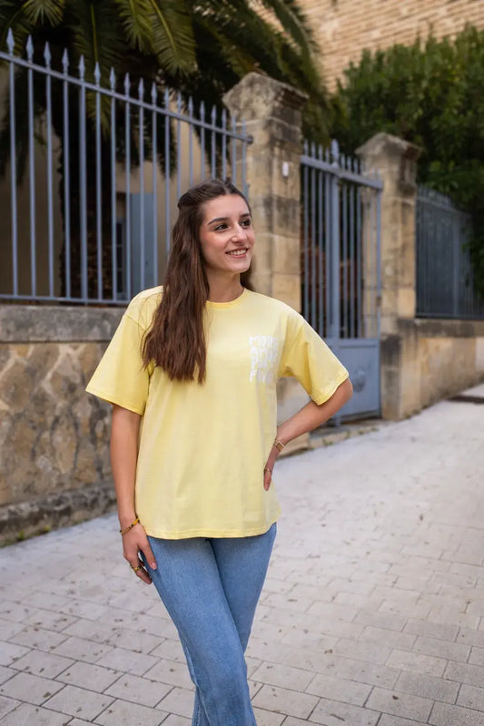 T-shirt More Amor jaune