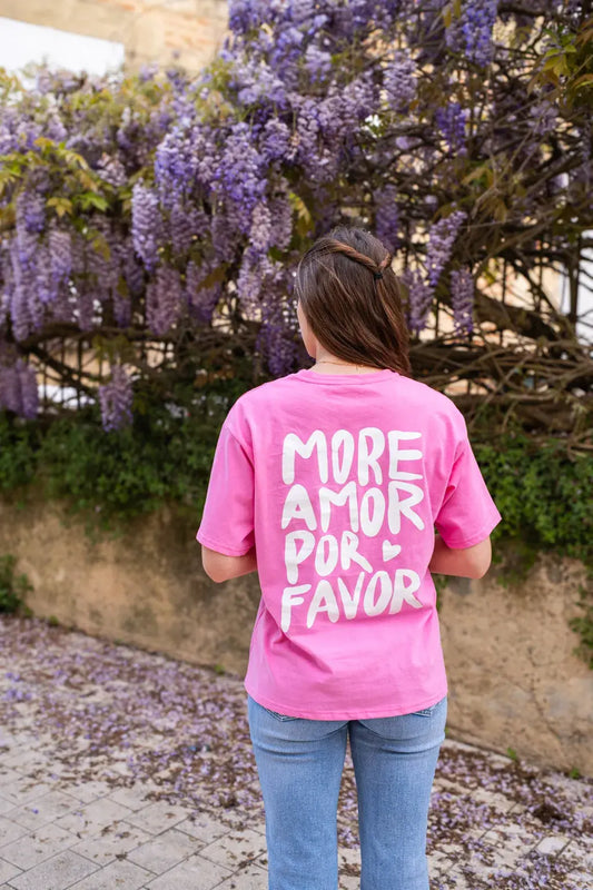 T-shirt More Amor rose