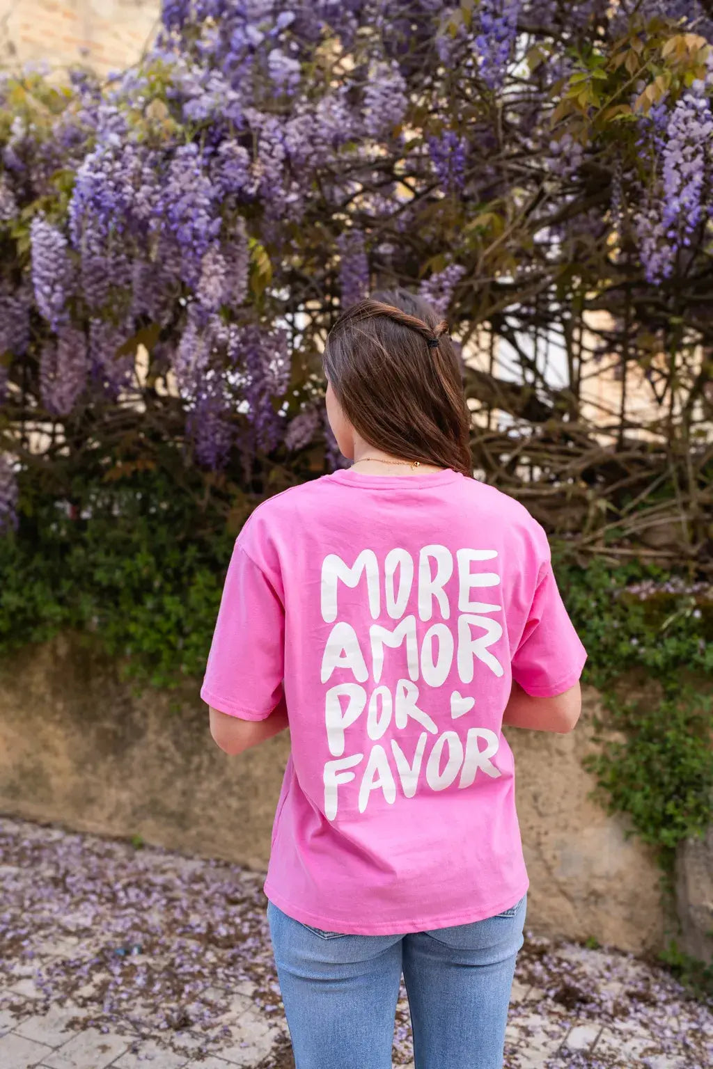 T-shirt More Amor rose