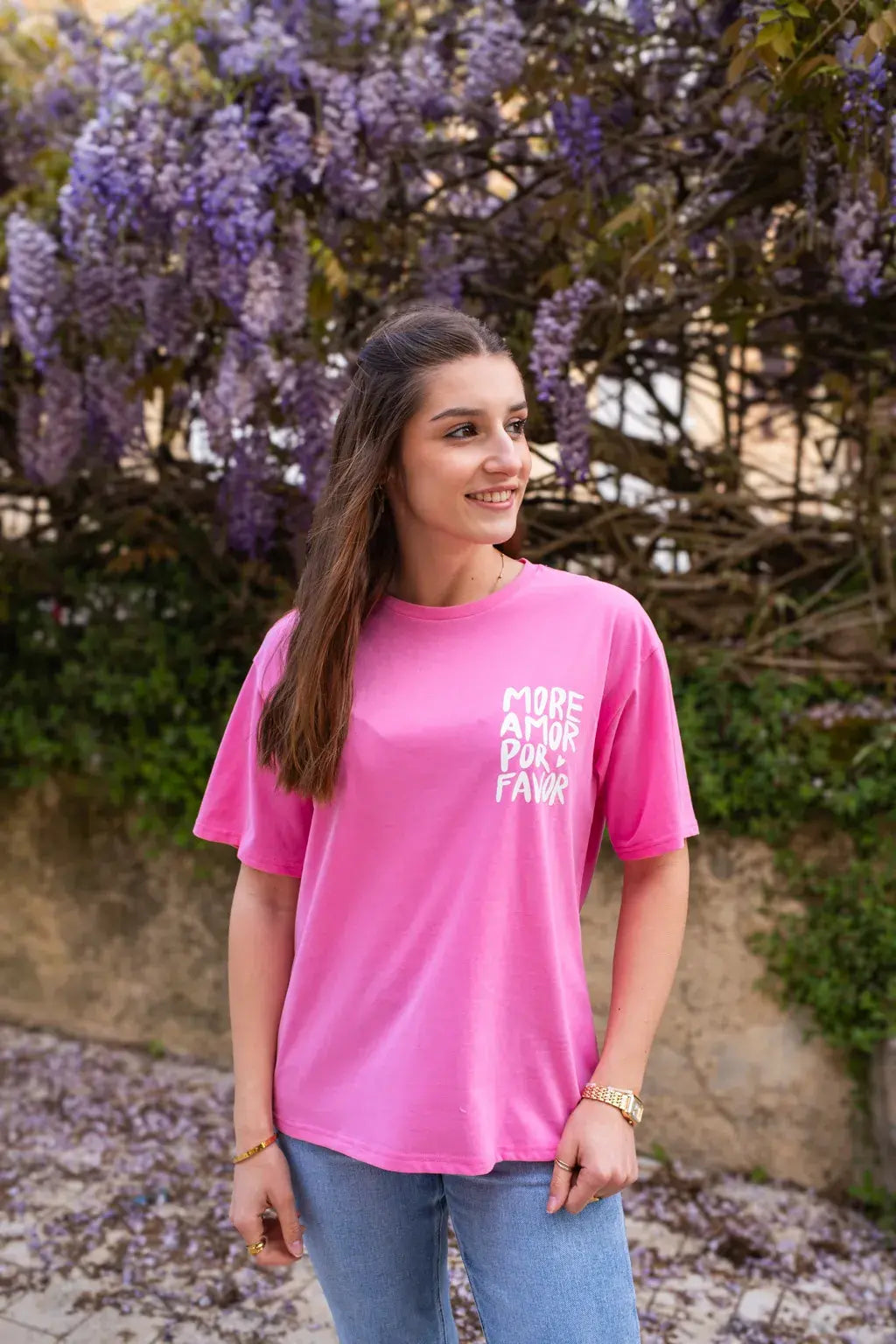 T-shirt More Amor rose