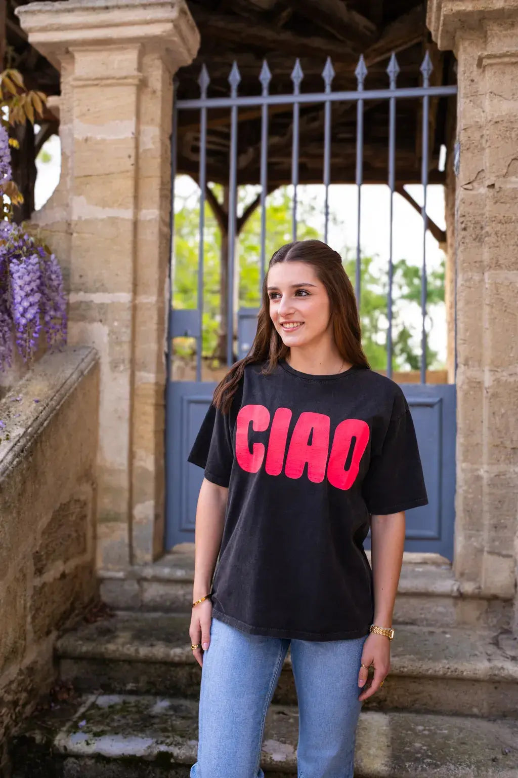 T-shirt Ciao noir