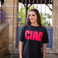T-shirt Ciao noir
