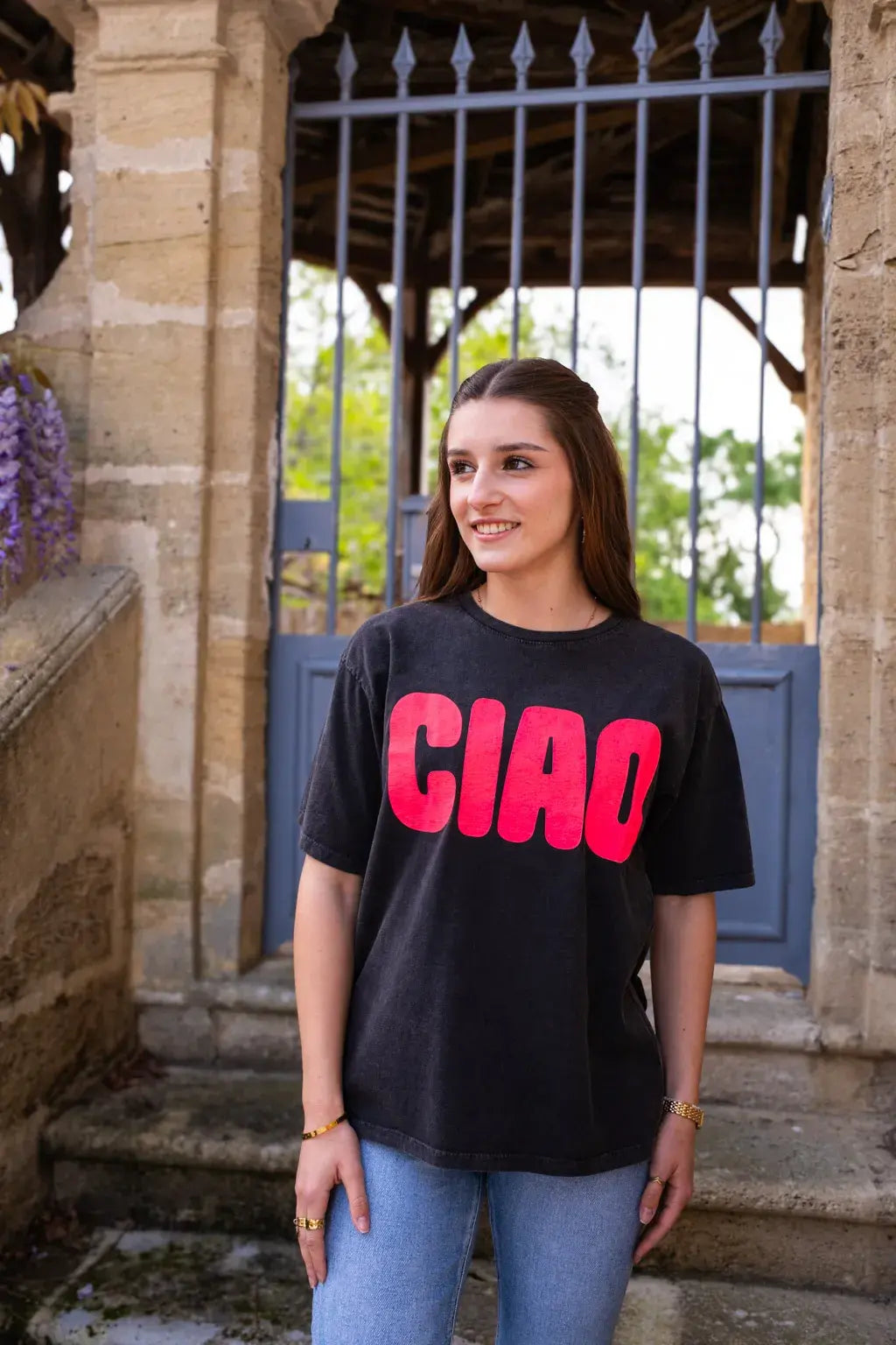 T-shirt Ciao noir