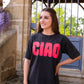T-shirt Ciao noir