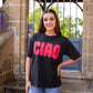 T-shirt Ciao noir