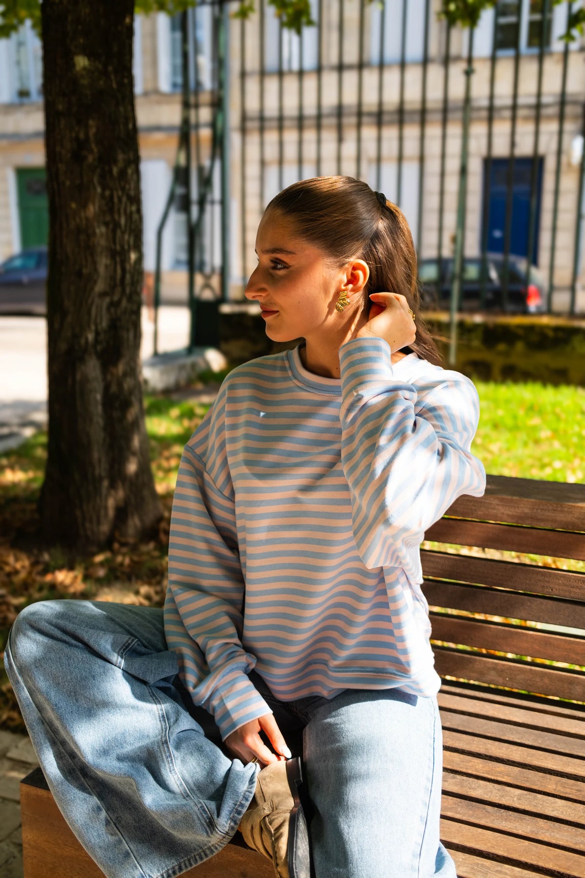 T-shirt Amour Paris bleu