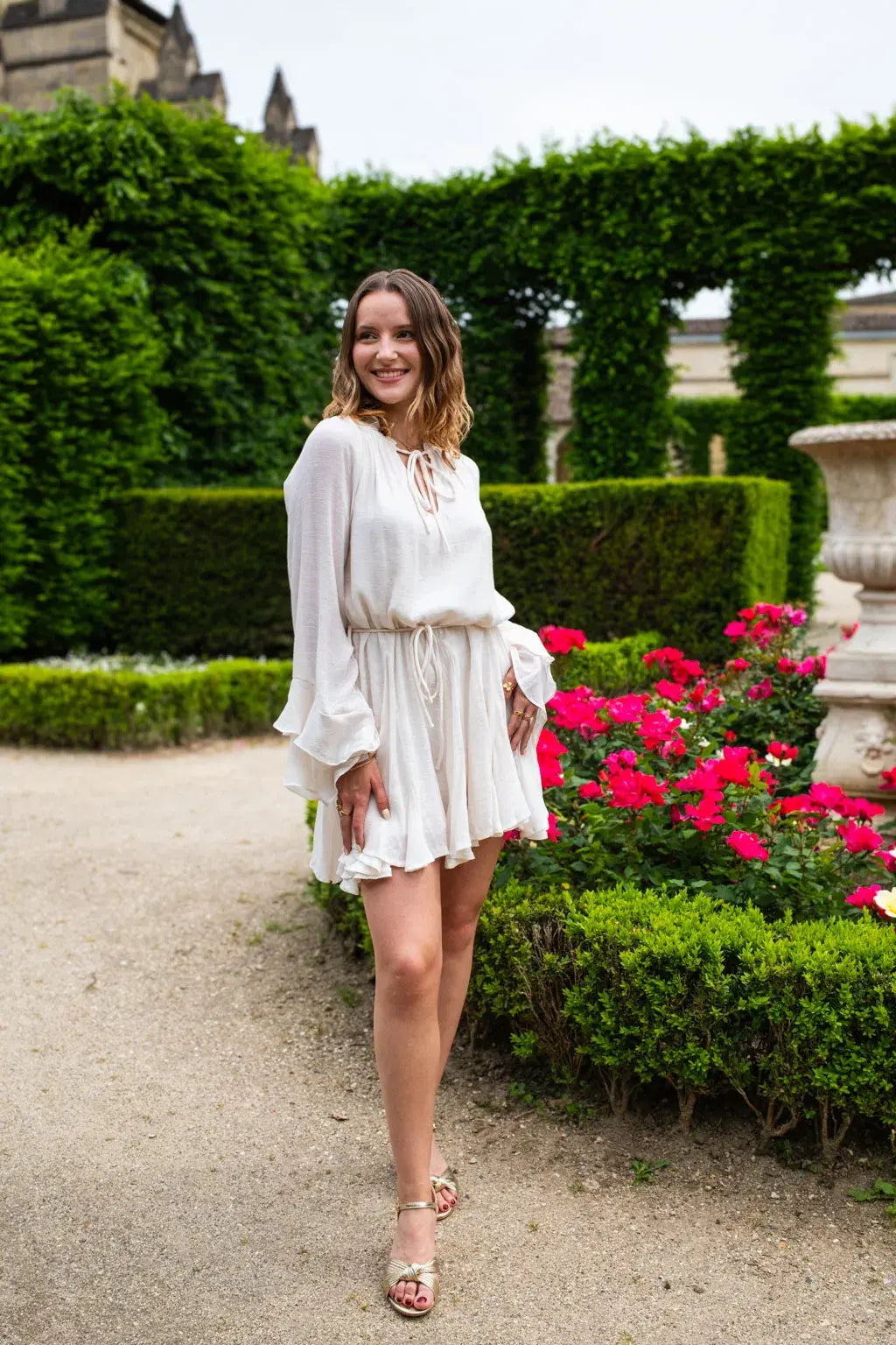 Robe Tory écru
