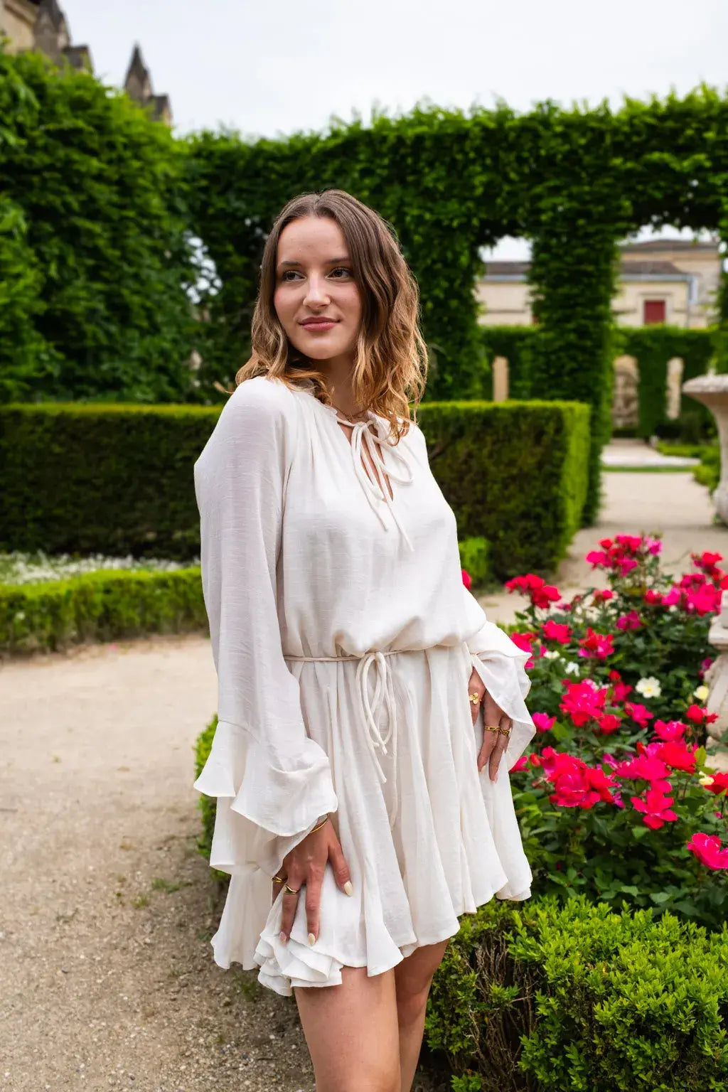 Robe Tory écru