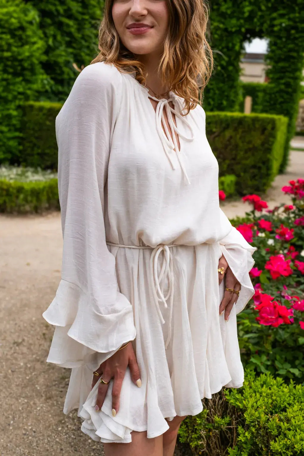 Robe Tory écru