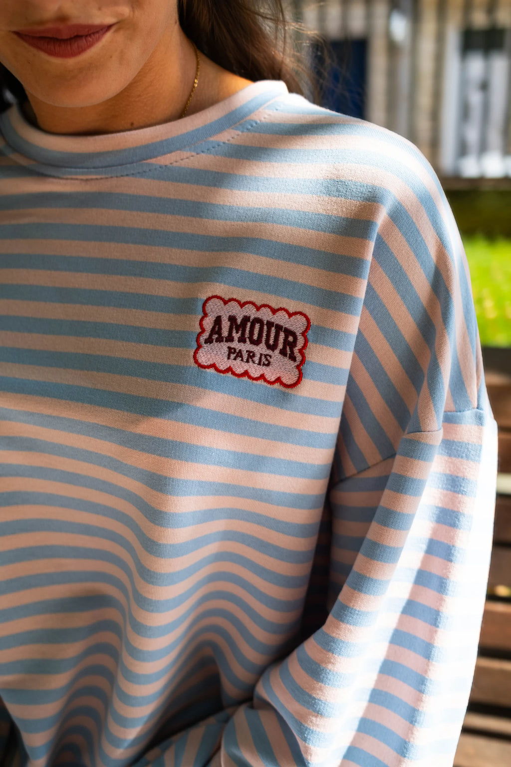 T-shirt Amour Paris bleu