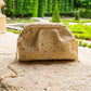 Pochette en fibre naturelle beige
