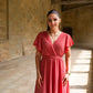 Robe Mila courte vieux rose