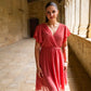 Robe Mila courte vieux rose