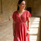Robe Mila courte vieux rose