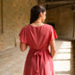 Robe Mila courte vieux rose