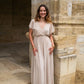 Robe Mila longue beige
