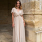 Robe Mila longue beige