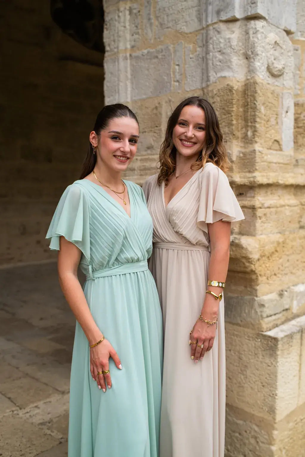 Robe Mila longue beige