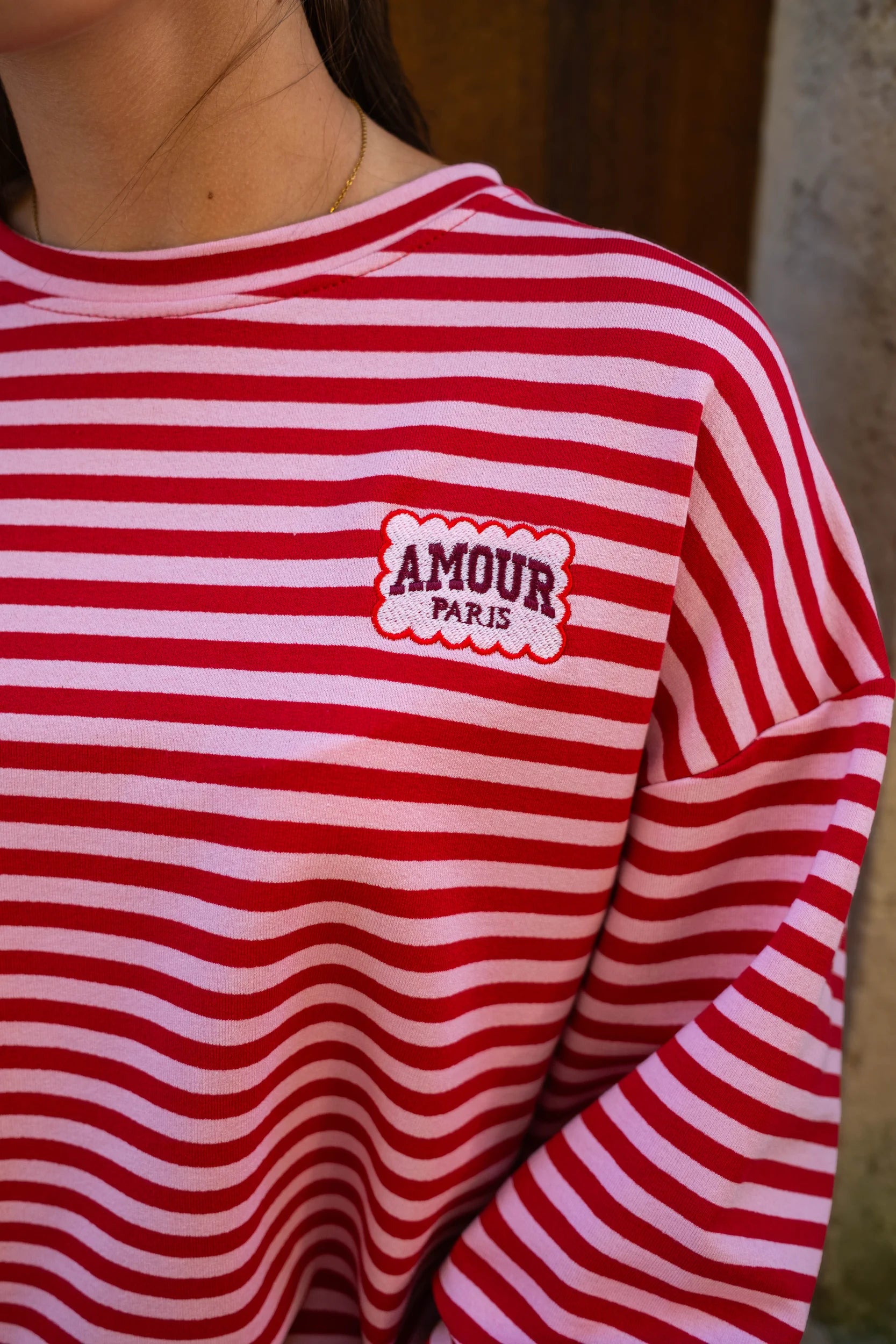 T-shirt Amour Paris rouge