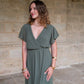 Robe Mila longue kaki