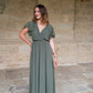 Robe Mila longue kaki