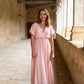 Robe Mila longue rose