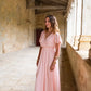 Robe Mila longue rose