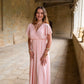 Robe Mila longue rose