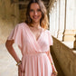 Robe Mila longue rose