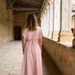 Robe Mila longue rose