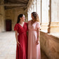 Robe Mila longue rose