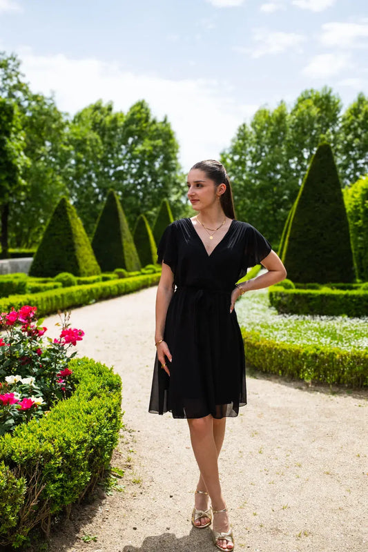 Robe Mila courte noire