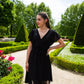 Robe Mila courte noire