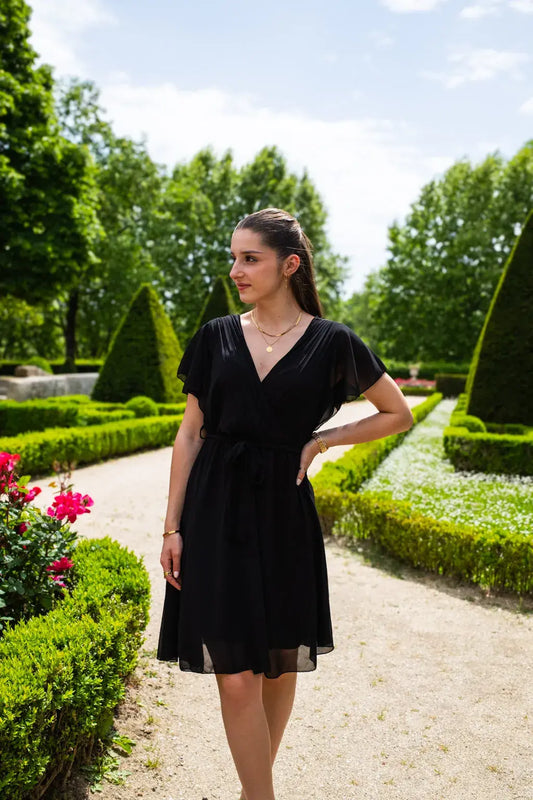 Robe Mila courte noire