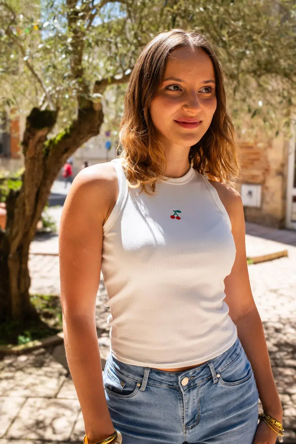 Ensemble Chemise & top Pacha bleu