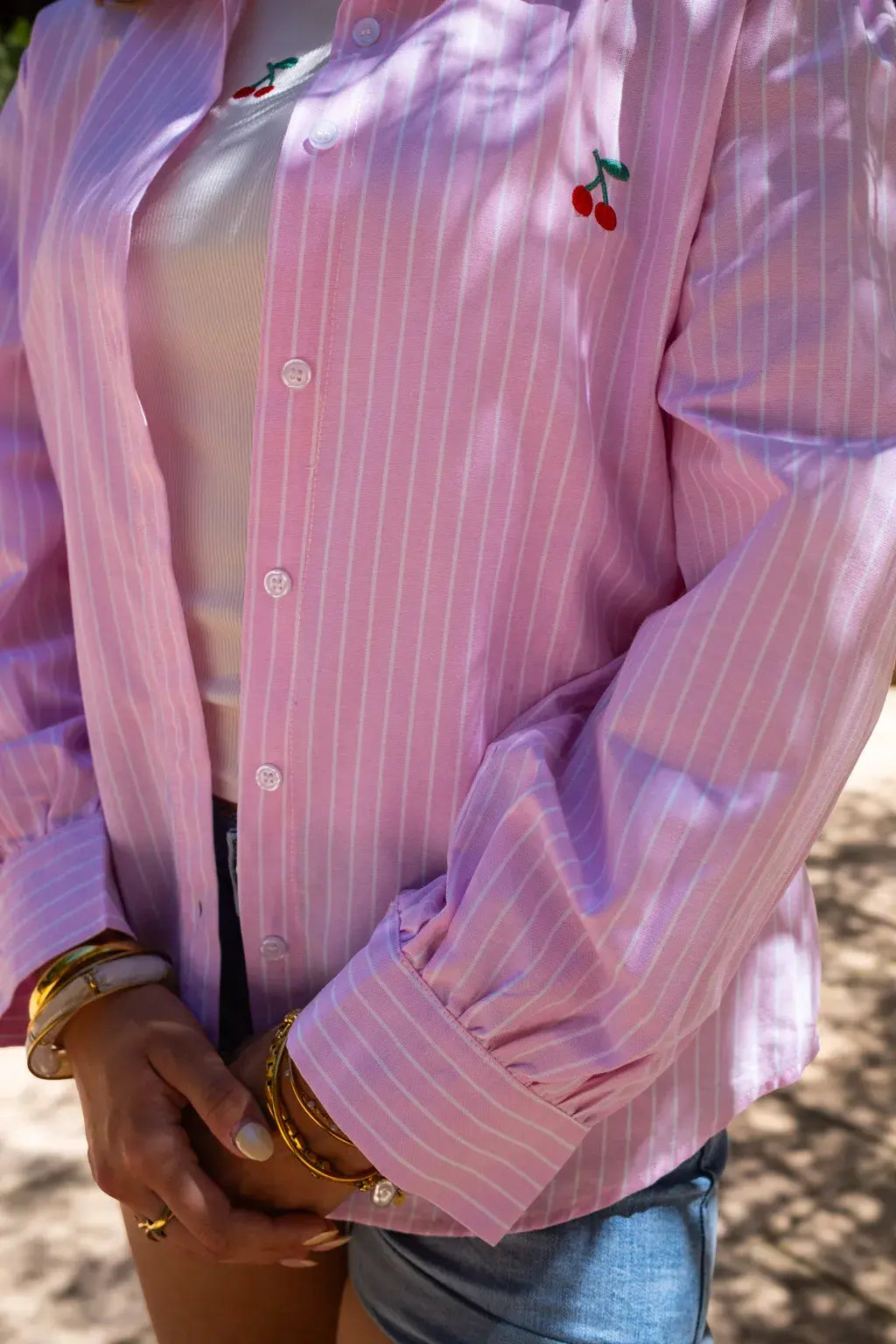 Ensemble Chemise & top Pacha rose