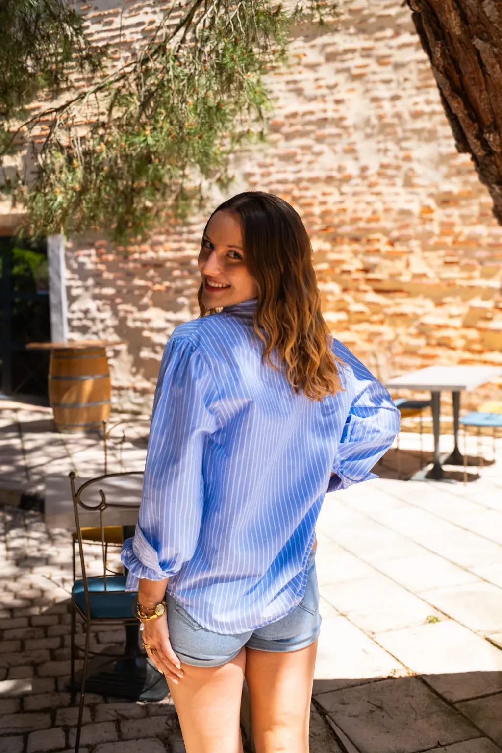 Ensemble Chemise & top Pacha bleu