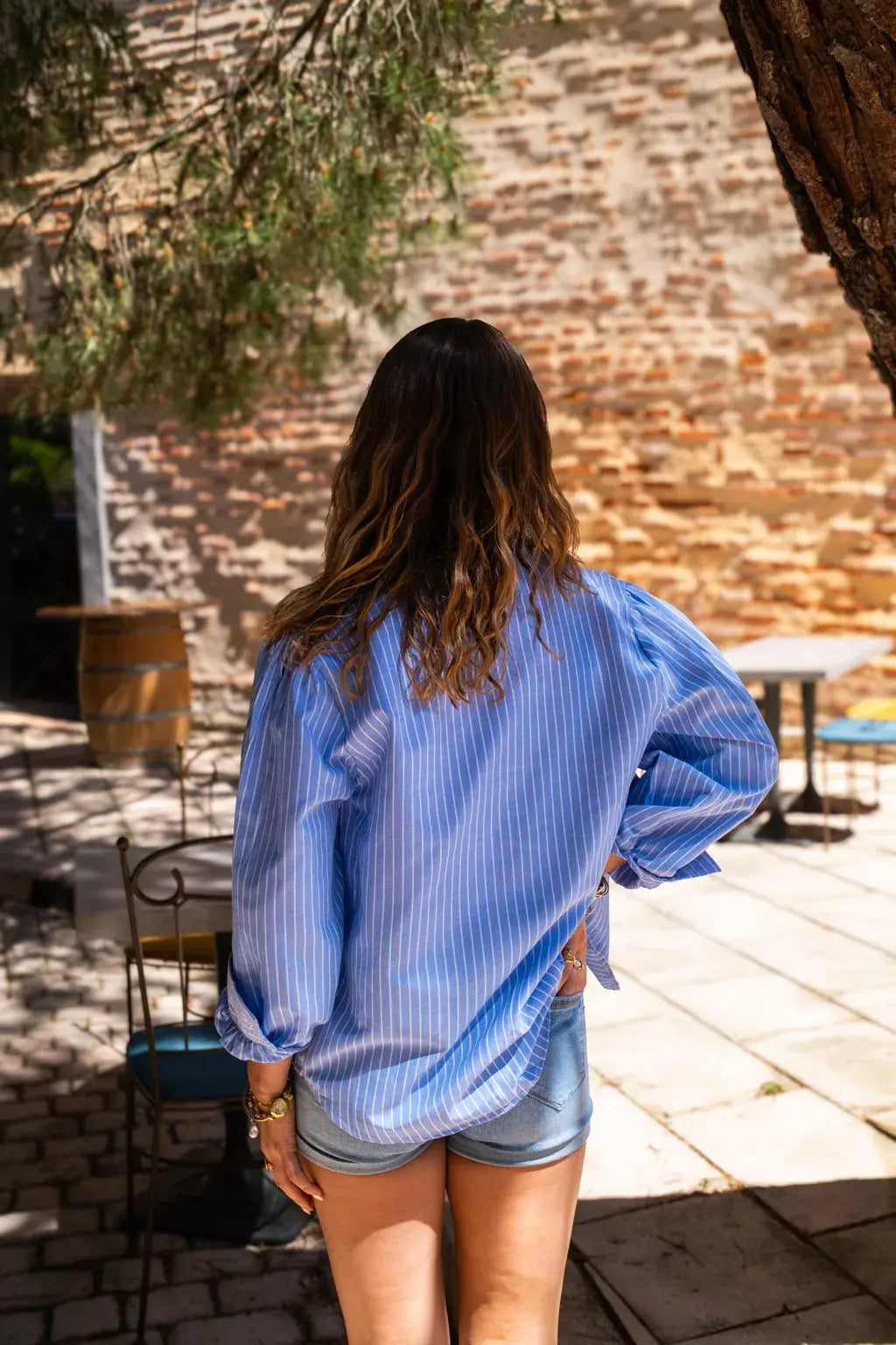 Ensemble Chemise & top Pacha bleu