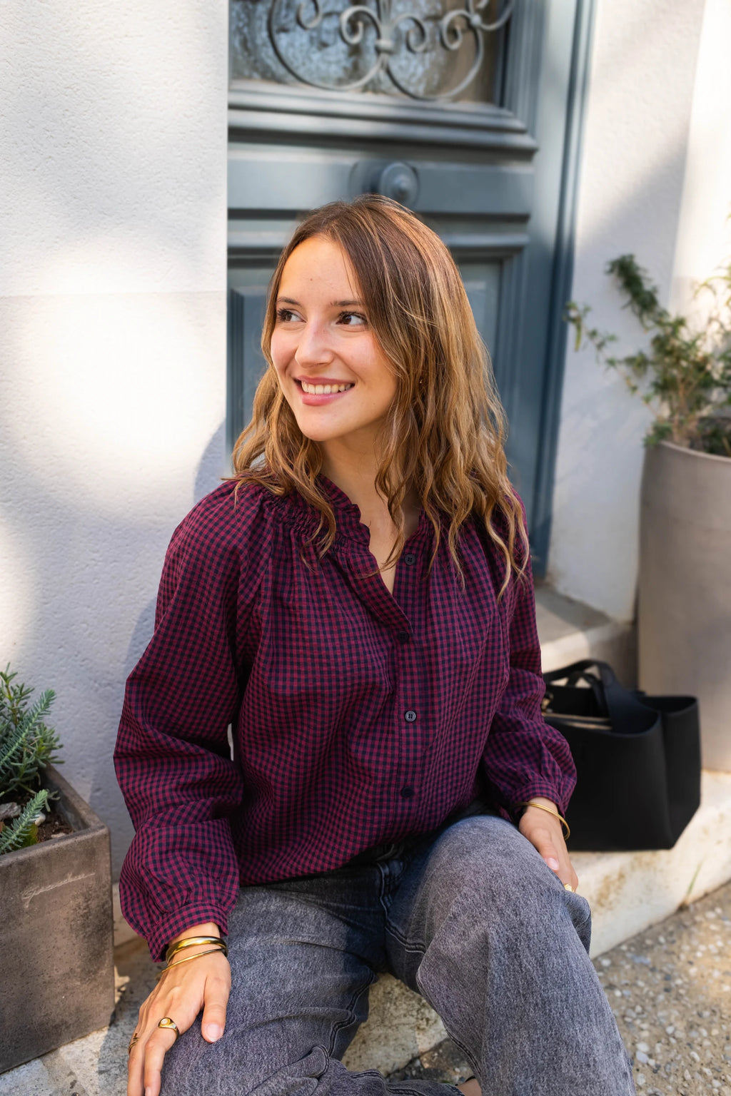 Blouse Cleo Bordeaux