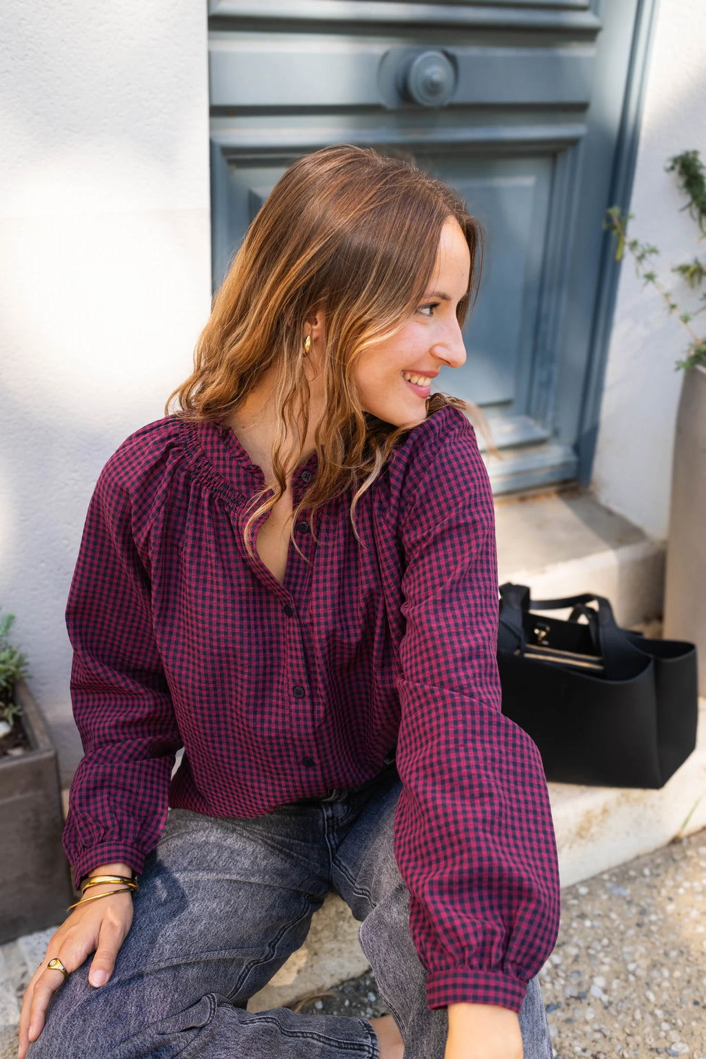 Blouse Cleo Bordeaux
