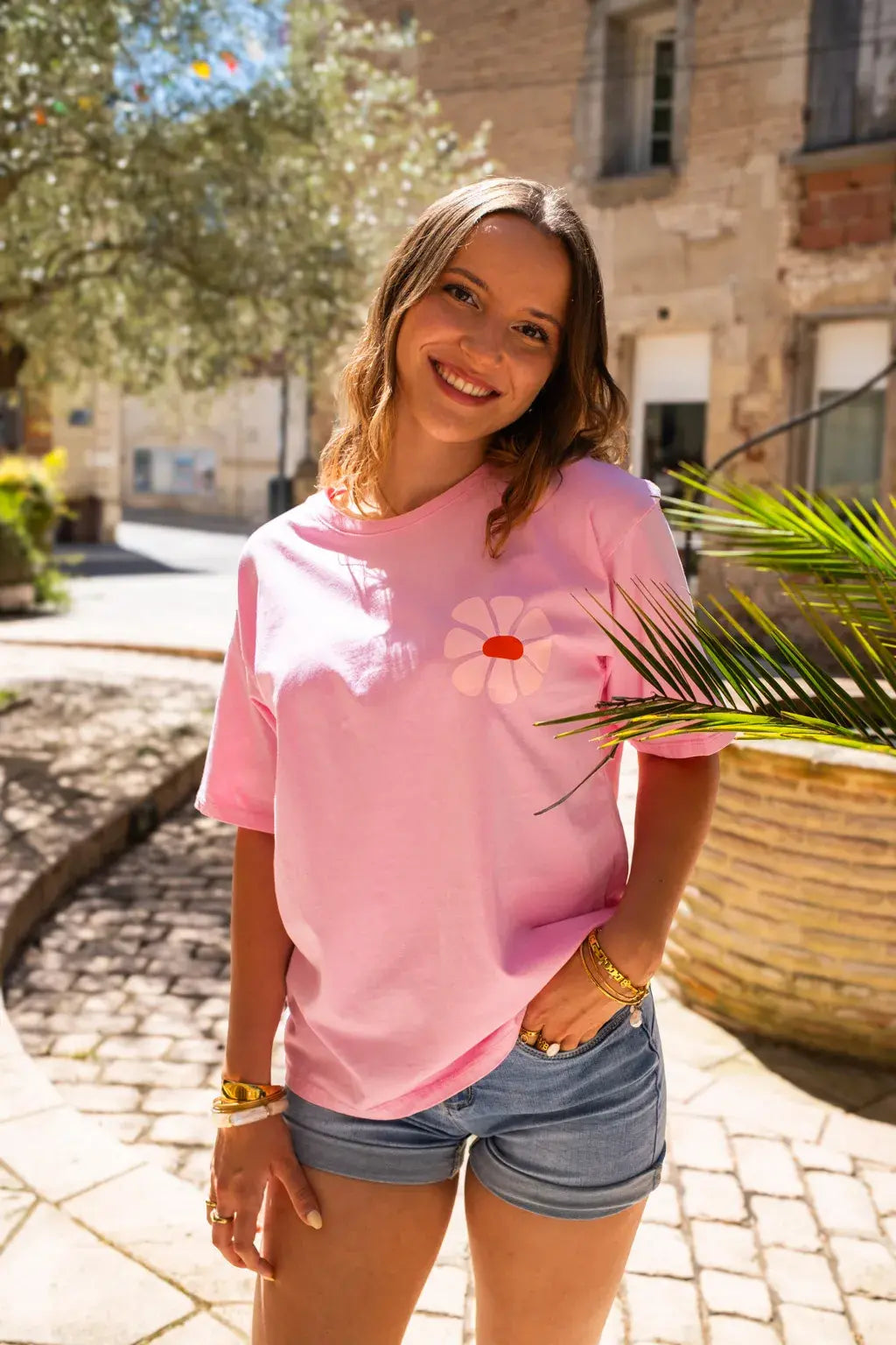 T-shirt Maya rose