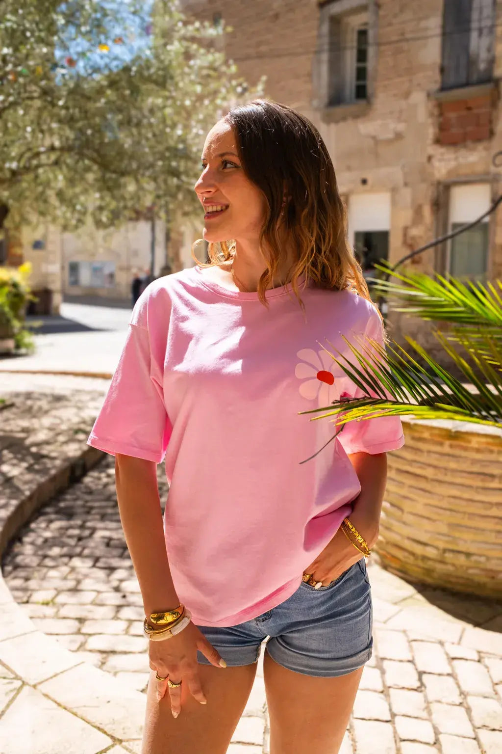 T-shirt Maya rose